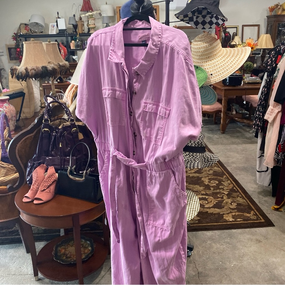 Universal Thread Lilac Button-Front Utility Jumps… - image 6